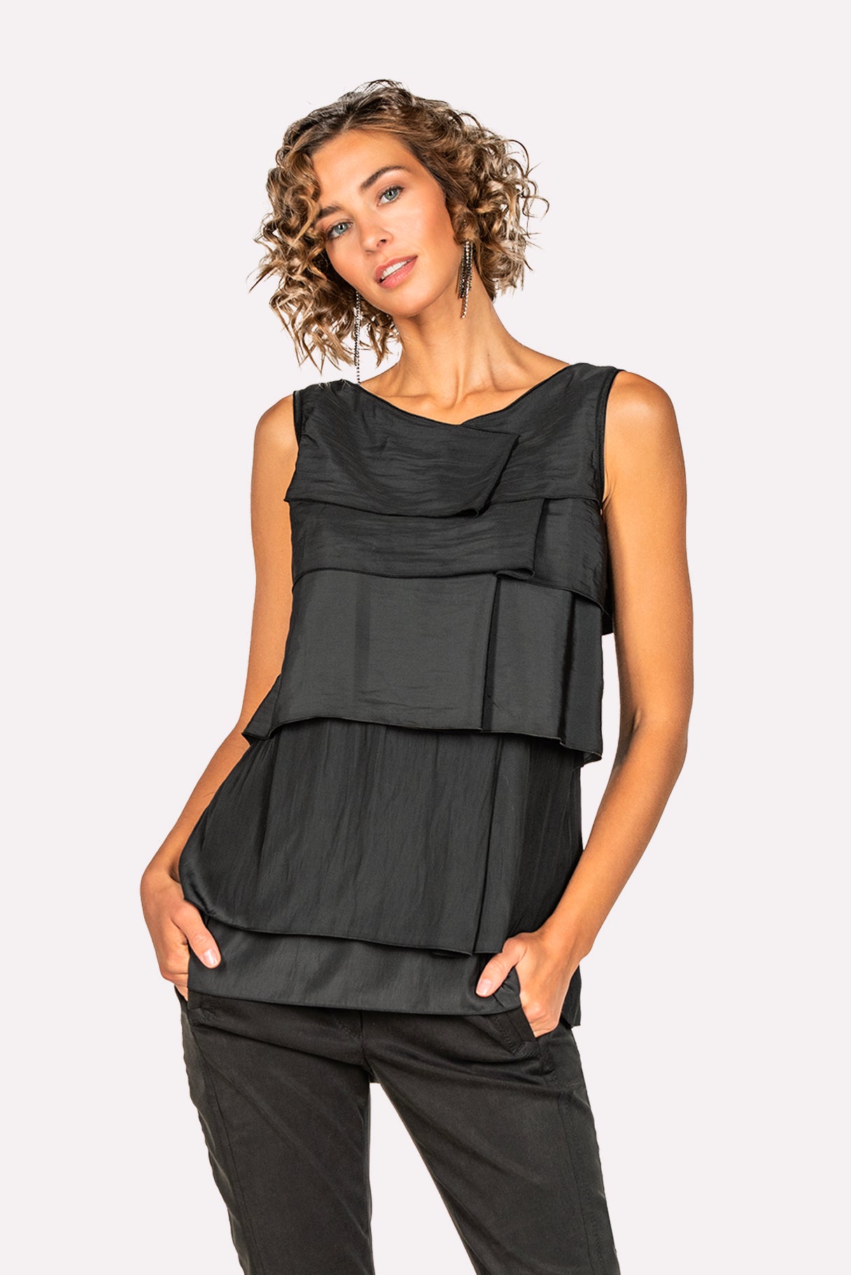 Waves Tank - Black by Beate Heymann | 25 South Boutiques