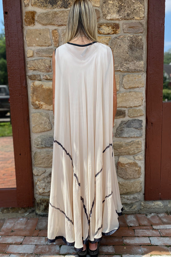 Midi Dress - Beige by Viviana Uchitel — alternate view