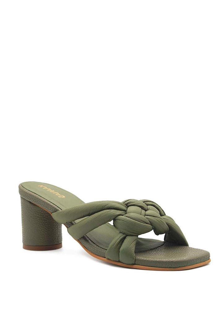 Bekasi Sandal - Olive by Kaanas — alternate view