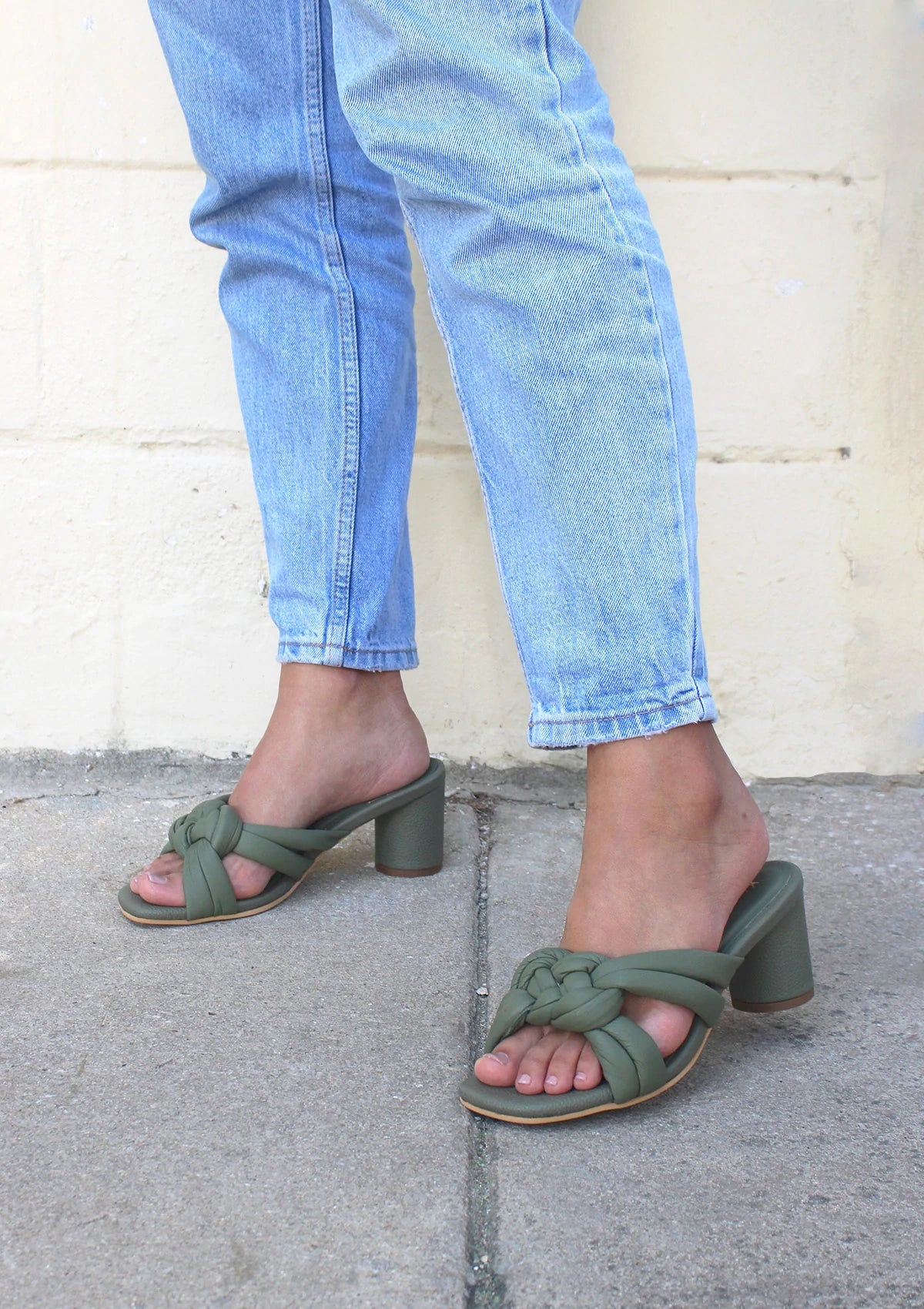 Bekasi Sandal - Olive by Kaanas — view 4