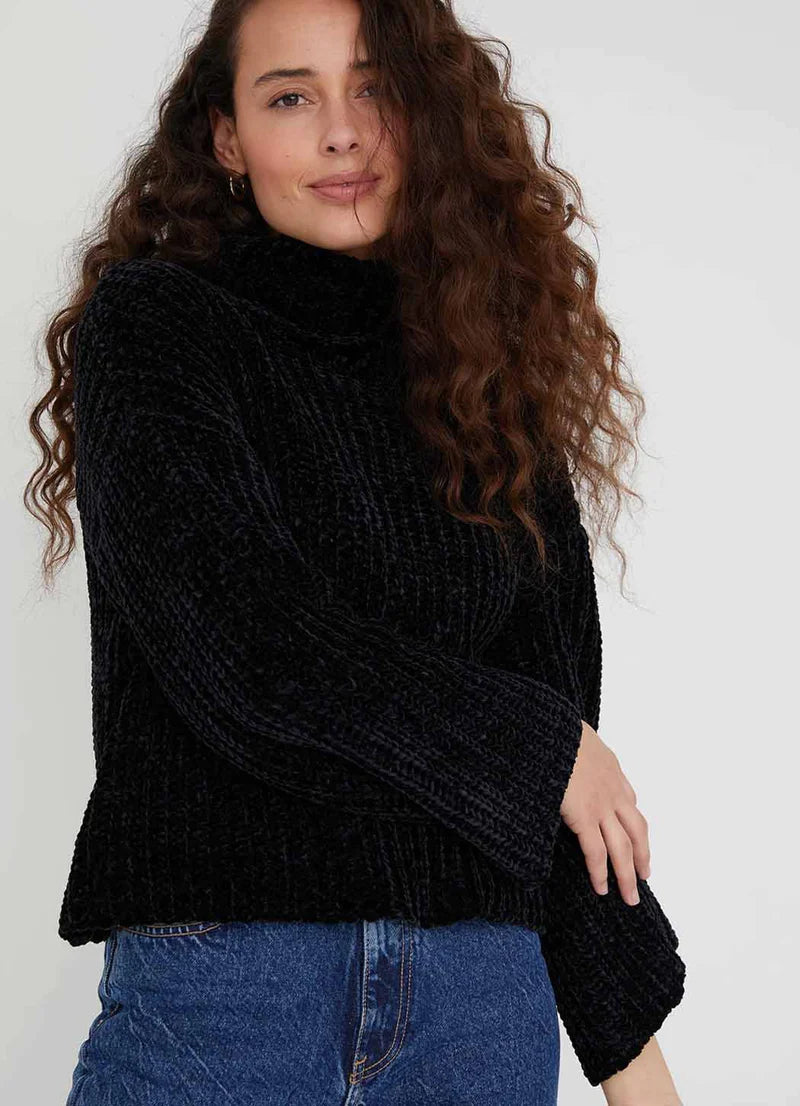 Turtleneck Sweater - Black by Bella Dahl | 25 South Boutiques