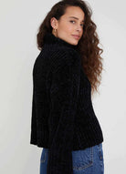 Turtleneck Sweater - Black by Bella Dahl — alternate view