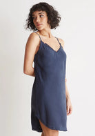 Frayed Cami Dress - Bermuda Navy by Bella Dahl | 25 South Boutiques