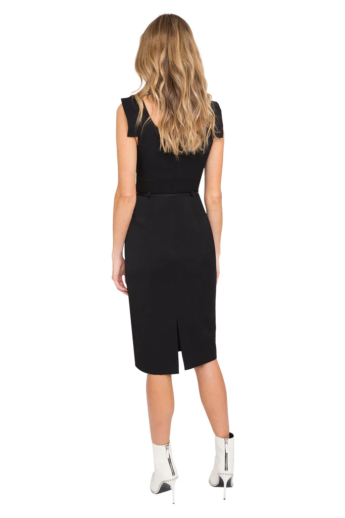 Classic Jackie O Sheath Dress - Black by Black Halo — view 3