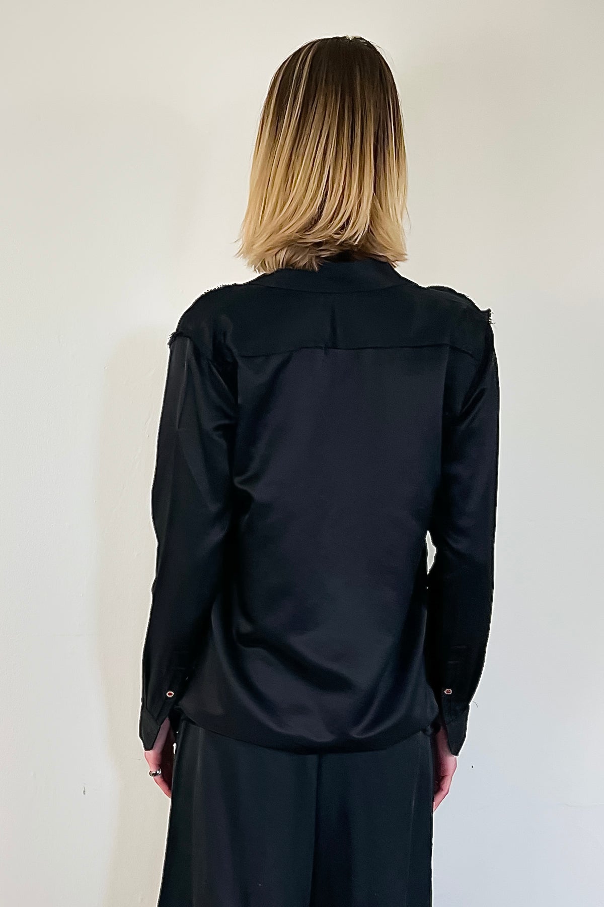 Austin Blouse - Black by Brazeau Tricot — view 3