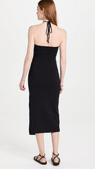Ruched Halter Dress - Black by Sundry — alternate view