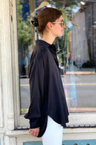 Long Sleeve Blouse - Black by Tandem — alternate view