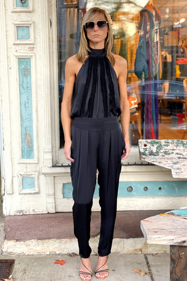 Harris Straight Leg Pant - Black by Ramy Brook — view 3