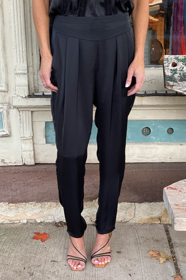 Harris Straight Leg Pant - Black by Ramy Brook — view 5