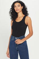 Variegated Rib Tank - Black by Goldie | 25 South Boutiques