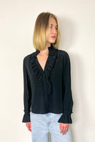 Go Soiree in the City Blouse - Washed Black by Go Silk | 25 South Boutiques