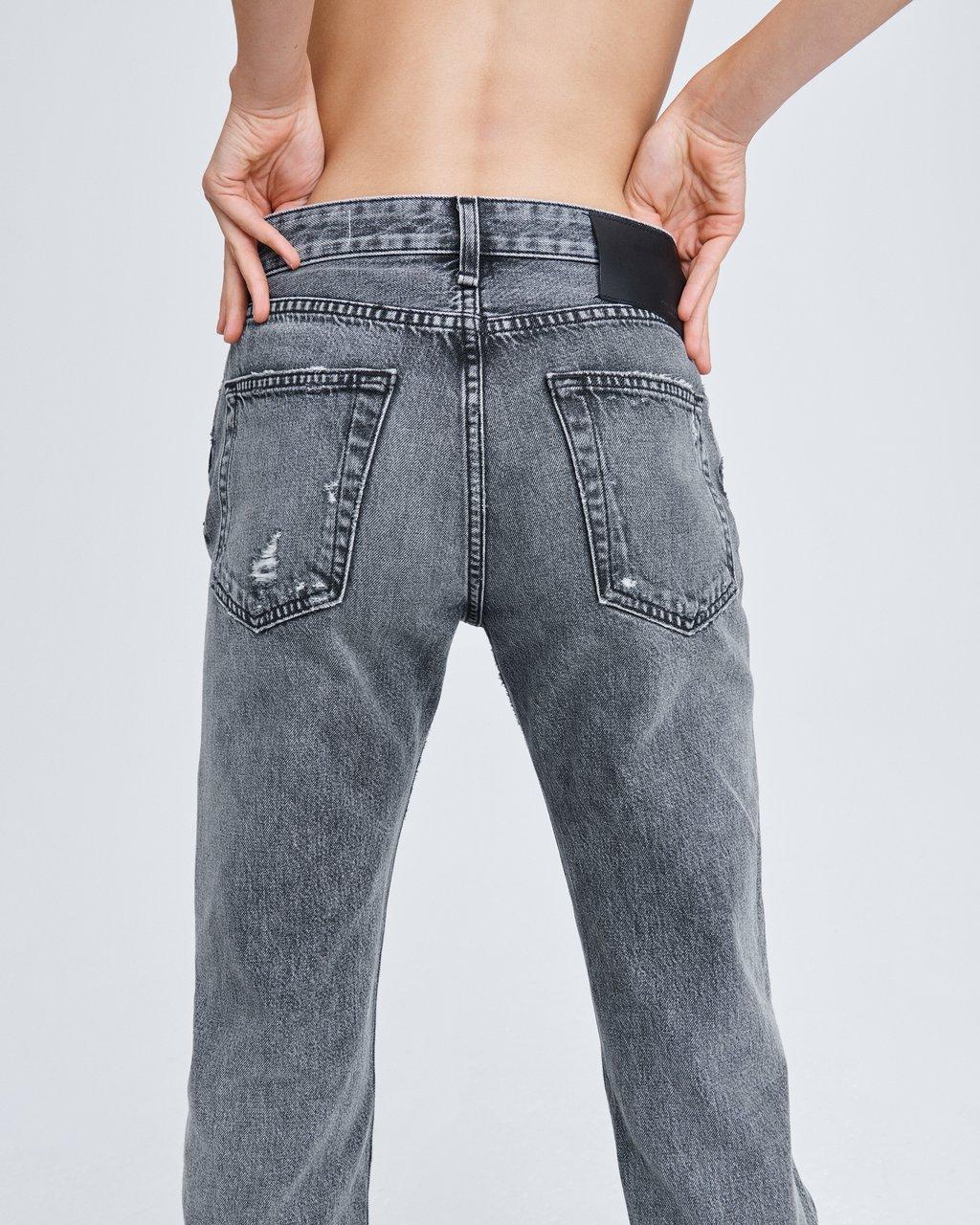 Rosa Mid Rise Boyfriend - Black Magic by Rag & Bone — view 4