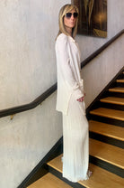 Wide Leg Pants - Ivory by Transit Par-Such — alternate view