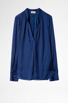 Tink Satin Tunic - Bleu De Chine by Zadig & Voltaire — view 3