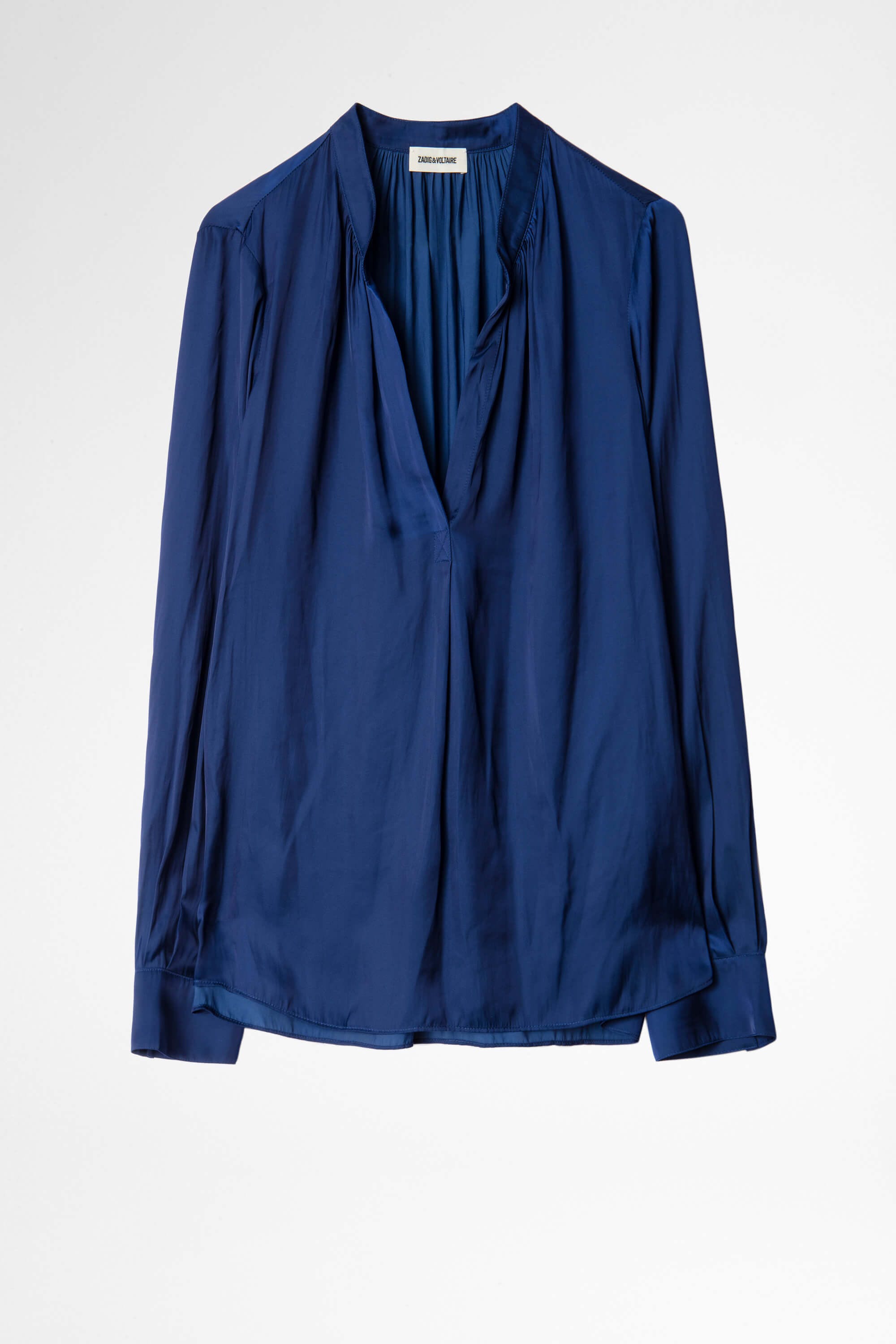 Tink Satin Tunic - Bleu De Chine by Zadig & Voltaire — view 3