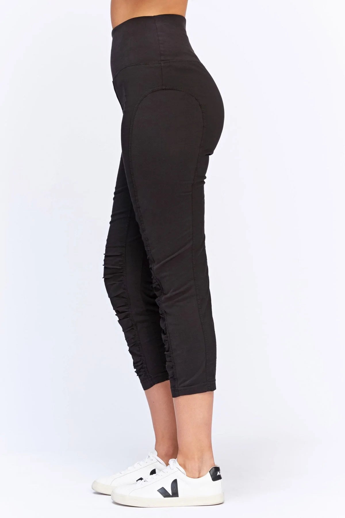 High Waist Jetter - Black by XCVI — alternate view