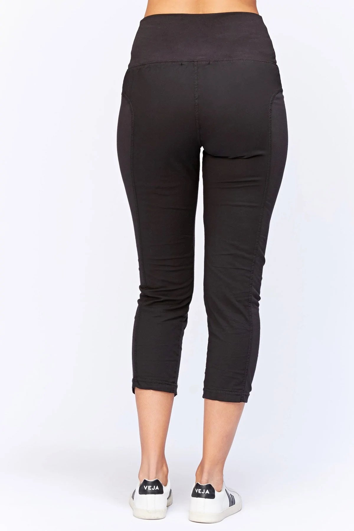 High Waist Jetter - Black by XCVI — view 3