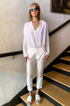 Jacqueline Capri Pants - Chalk White by Masons — alternate view