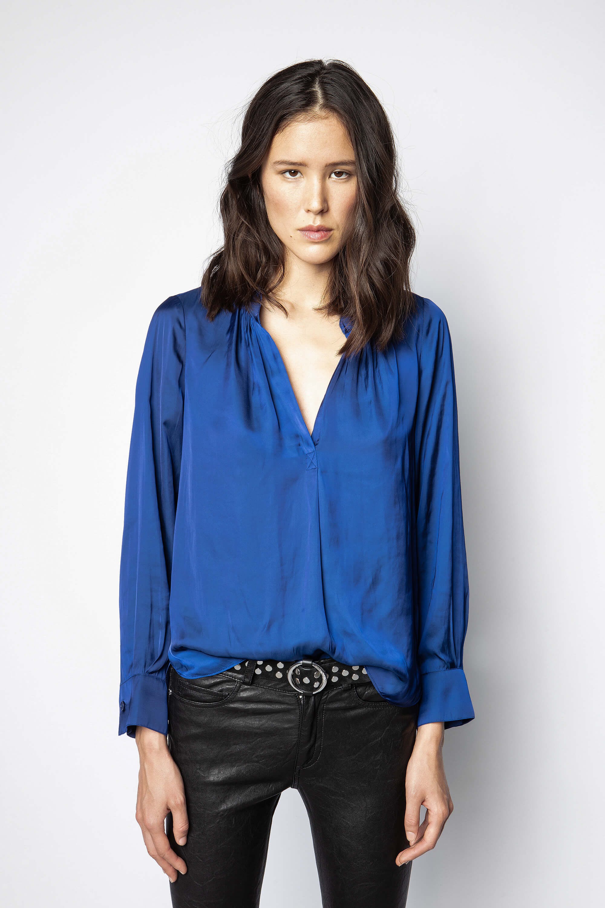 Tink Satin Tunic - Bleu De Chine by Zadig & Voltaire | 25 South Boutiques