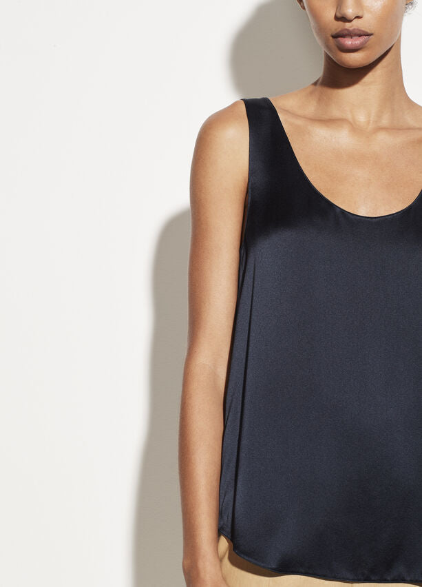 Satin Tank - Coastal Blue by Vince — alternate view