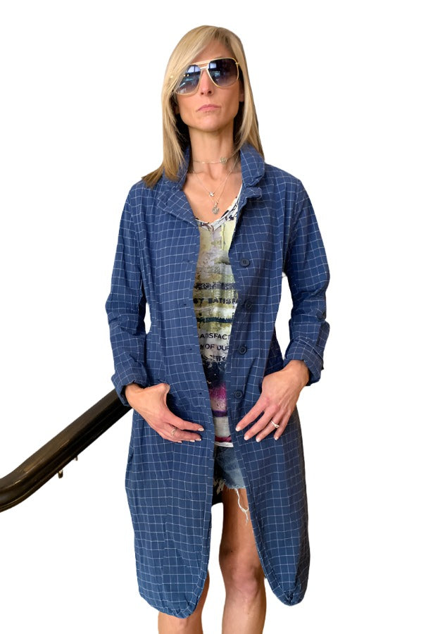 Line Jacket - Blue by Rundholz — view 3