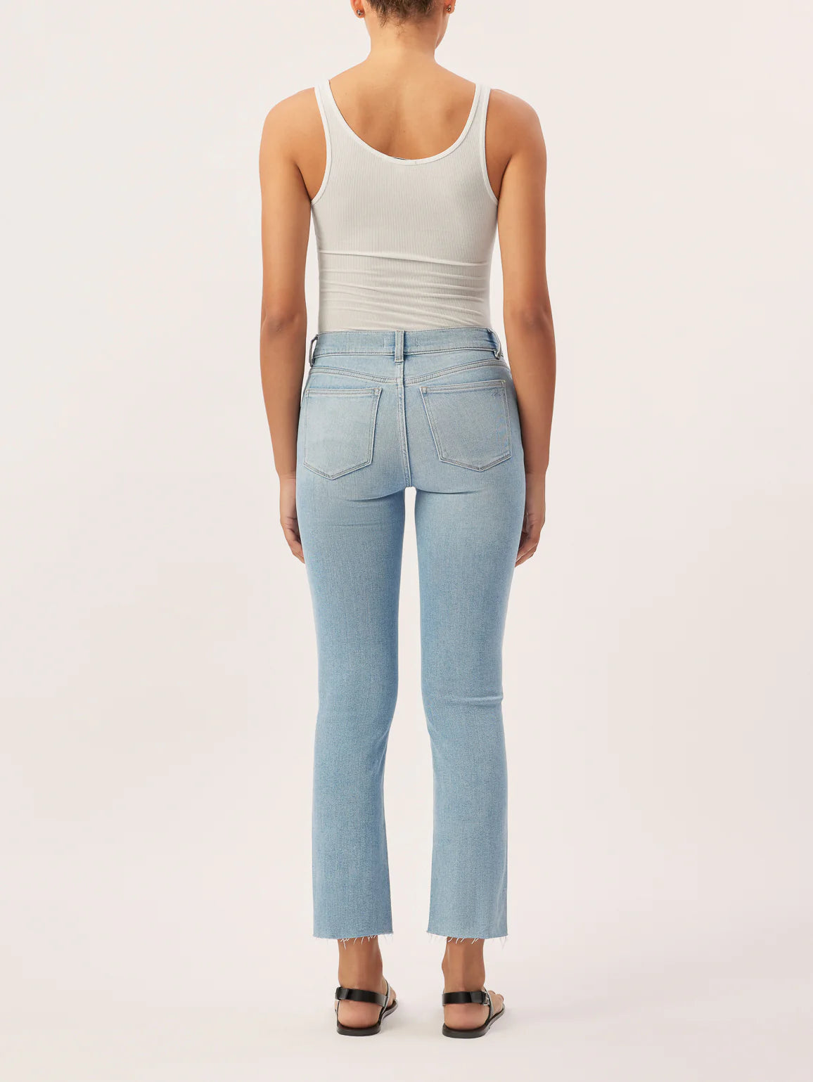 Mara Straight Mid Rise Instasculpt Ankle - Blue Bay by DL1961 — alternate view