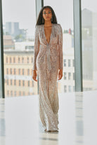Floor-Length Sequin Gown - Blush by Badgley Mischka — view 4