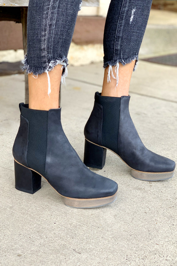 Ruba Clog Boot - Black Leather by Coclico — view 3