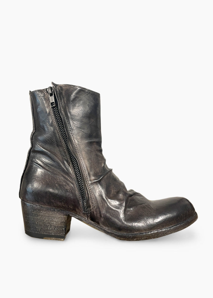 Double Zip Leather Boot - Todi Wash by Shoto | 25 South Boutiques