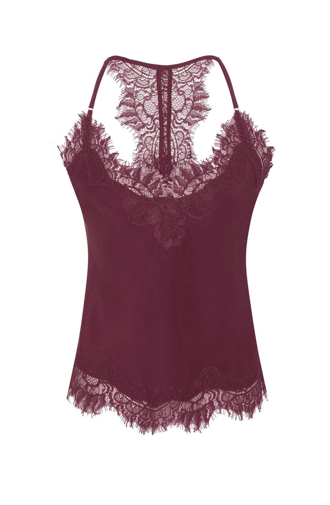 Lucy Crop Cami - Bordeaux by Gold Hawk | 25 South Boutiques
