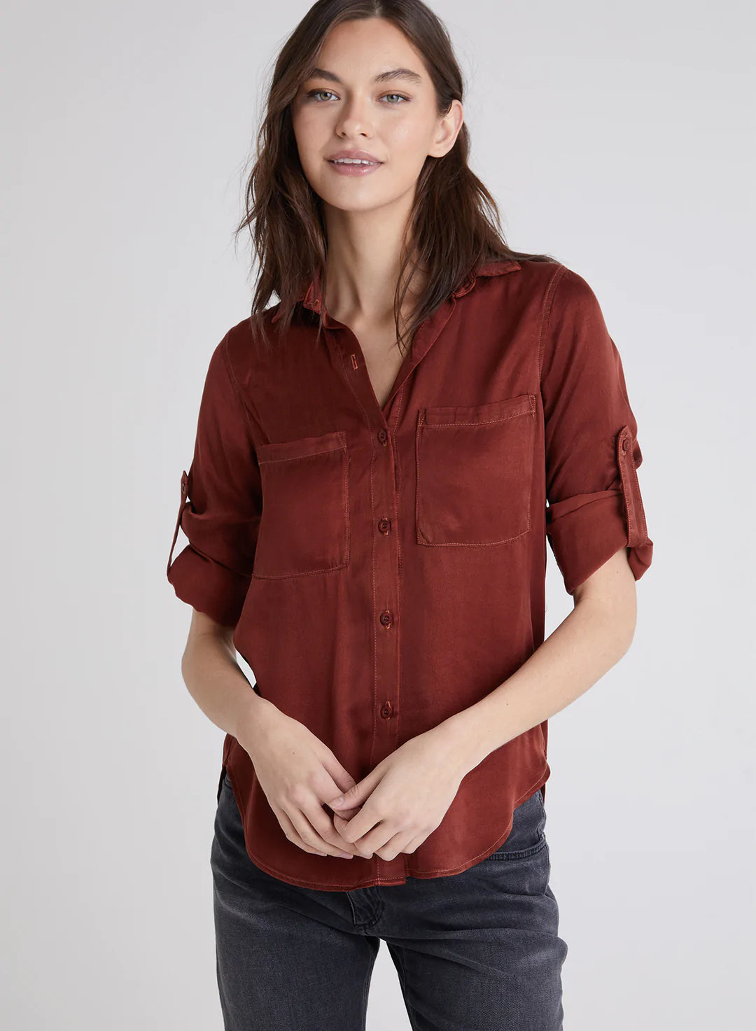 Two Pocket Shirt - Brandy by Bella Dahl | 25 South Boutiques