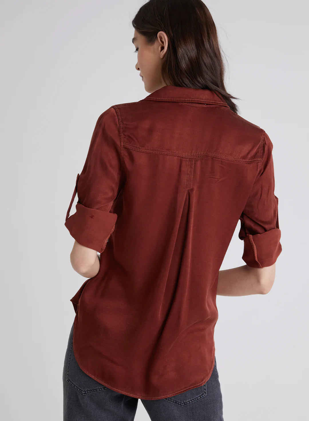 Two Pocket Shirt - Brandy by Bella Dahl — alternate view
