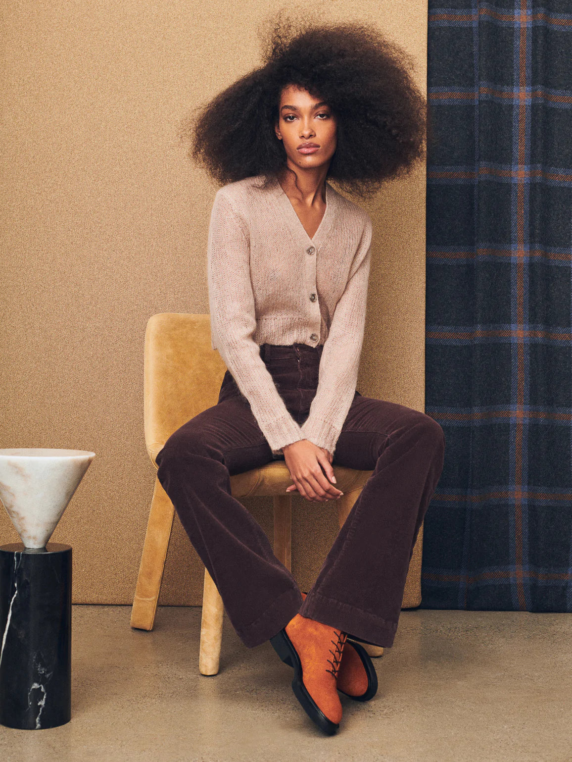 Bridget Corduroy Boot High Rise - Dark Cocoa by DL1961 — view 3