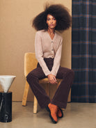 Bridget Corduroy Boot High Rise - Dark Cocoa by DL1961 — view 3