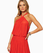Chloe Dress - Bright Red by Ramy Brook — view 3