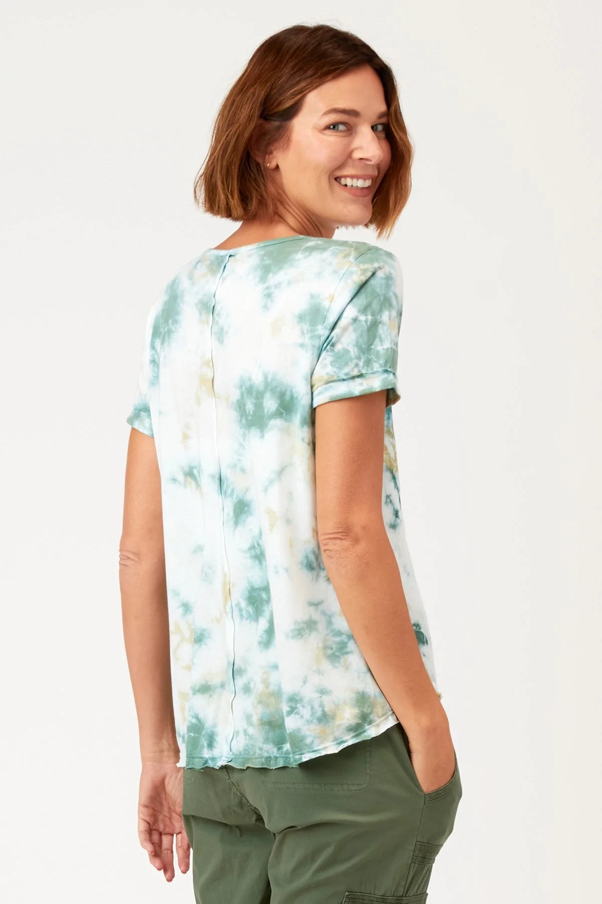 Renwick Tee - Brillance Wash Pampas by XCVI — view 3