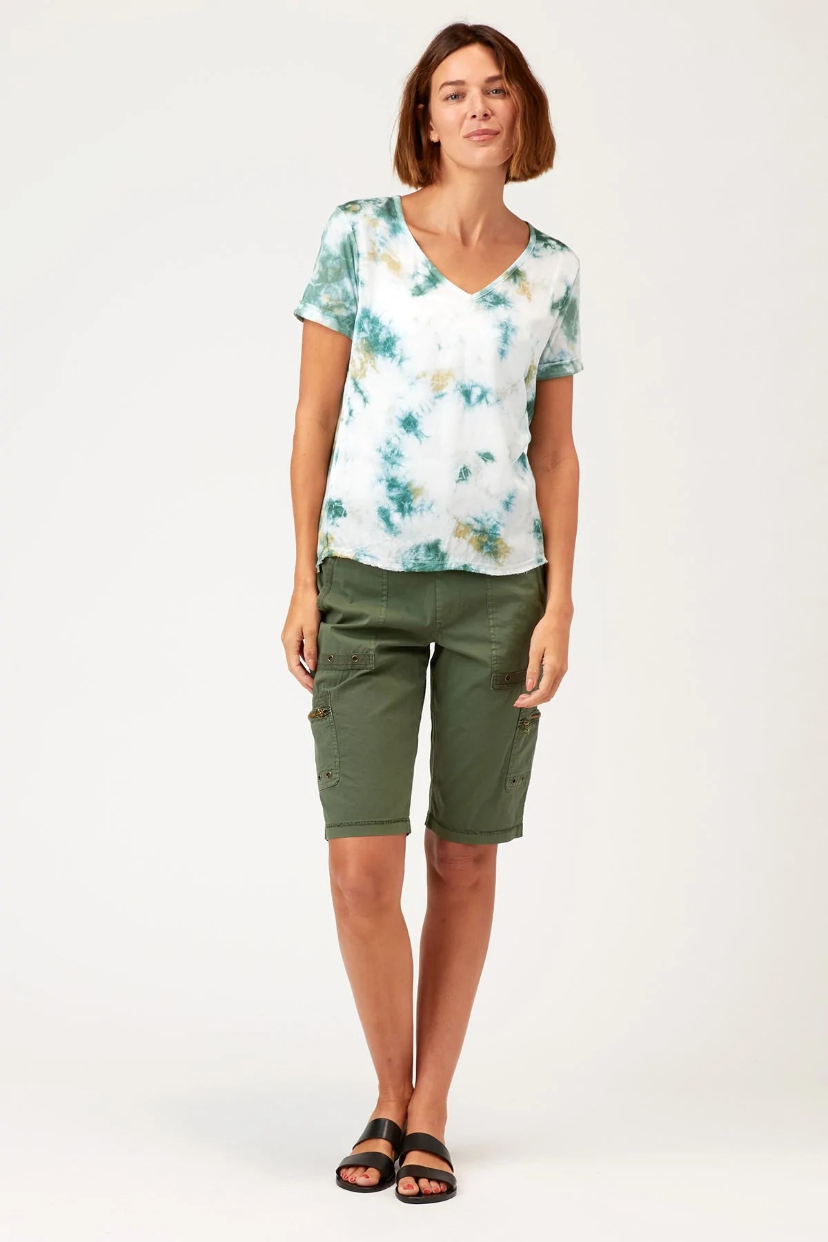 Renwick Tee - Brillance Wash Pampas by XCVI — view 4