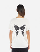 Brixton Rock Star Butterfly Tee - Milk by Lauren Moshi — alternate view