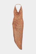 Pauline Midi Dress - Bronze by In the Mood for Love — view 3