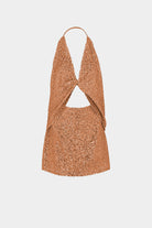 Asben Mini Dress - Bronze by In the Mood for Love — alternate view