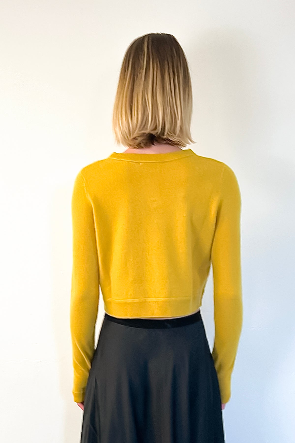 All Thumbs Cashmere Pullover - Dijon by Brazeau Tricot — alternate view