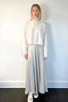 Swing Turtleneck - Creme by Brazeau Tricot — alternate view