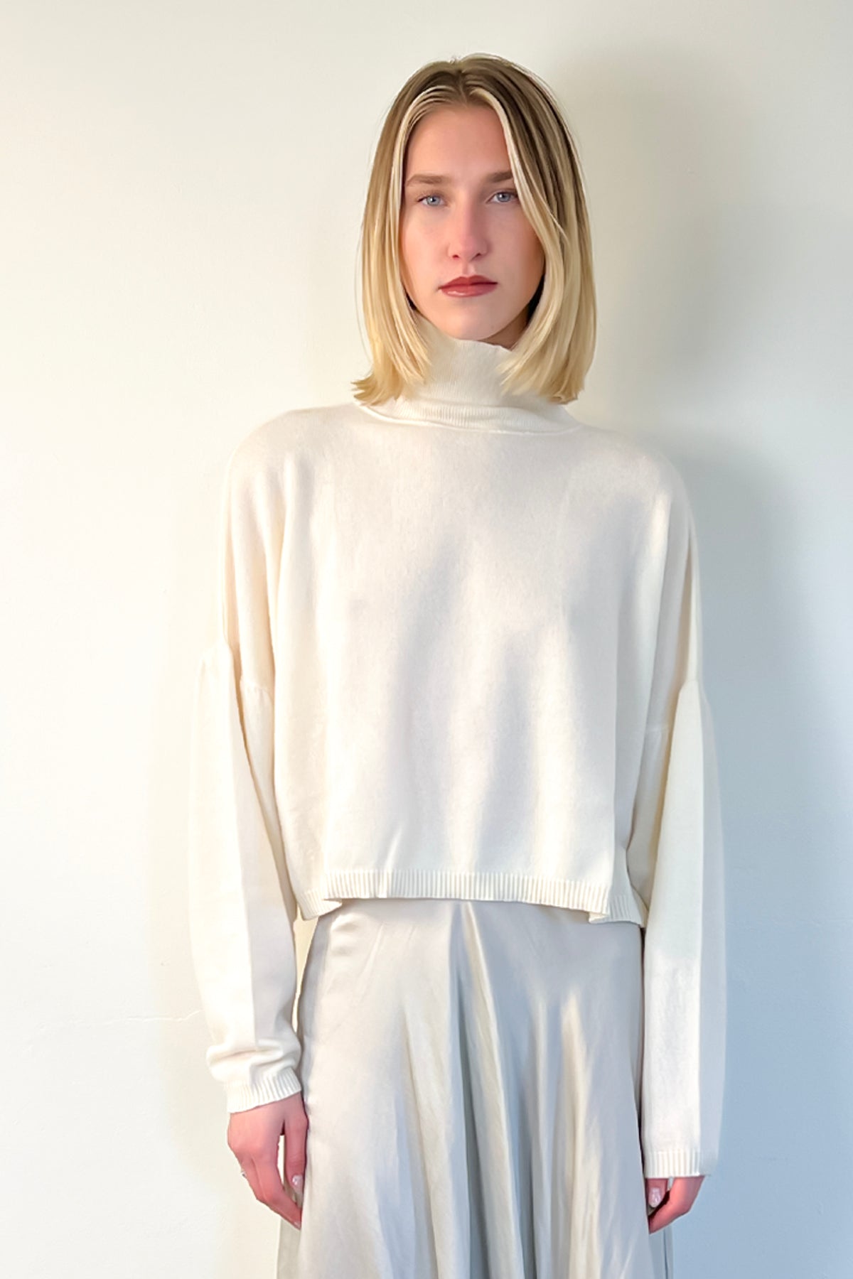 Swing Turtleneck - Creme by Brazeau Tricot | 25 South Boutiques