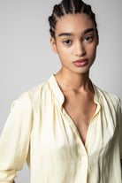 Tink Satin Tunic - Butter by Zadig & Voltaire — view 3