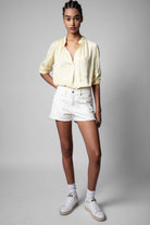 Tink Satin Tunic - Butter by Zadig & Voltaire — view 4