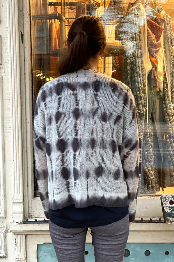 Tie Dye Cardigan - Grey by Sundry — alternate view