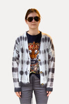Tie Dye Cardigan - Grey by Sundry | 25 South Boutiques