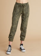 Printed Joggers - Cactus by Bella Dahl — alternate view