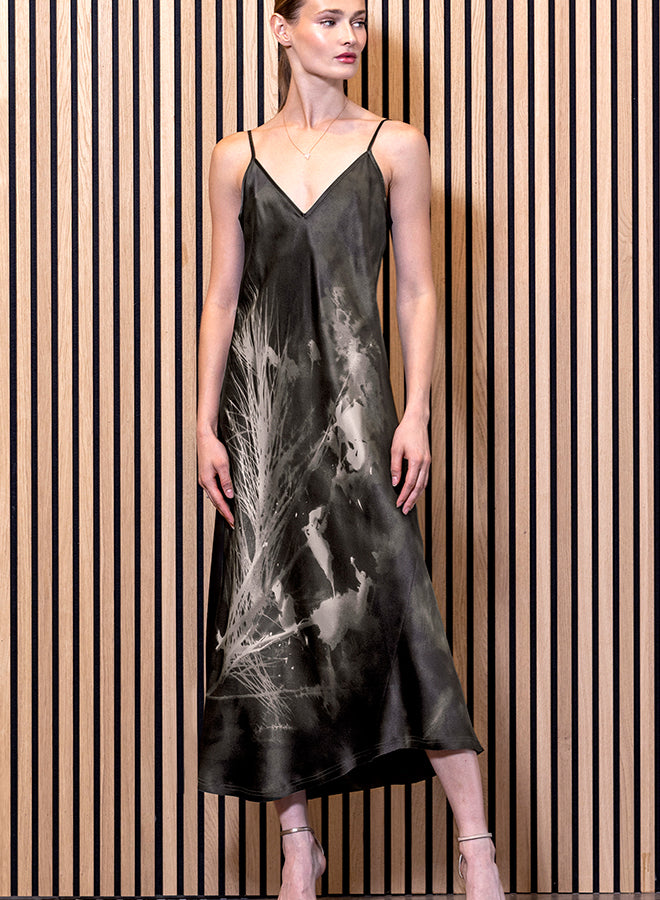Go Slip Printed Dress - Camo Fields by Go Silk | 25 South Boutiques