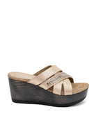 Shay Wedge - White Gold Sheen by Calleen Cordero | 25 South Boutiques